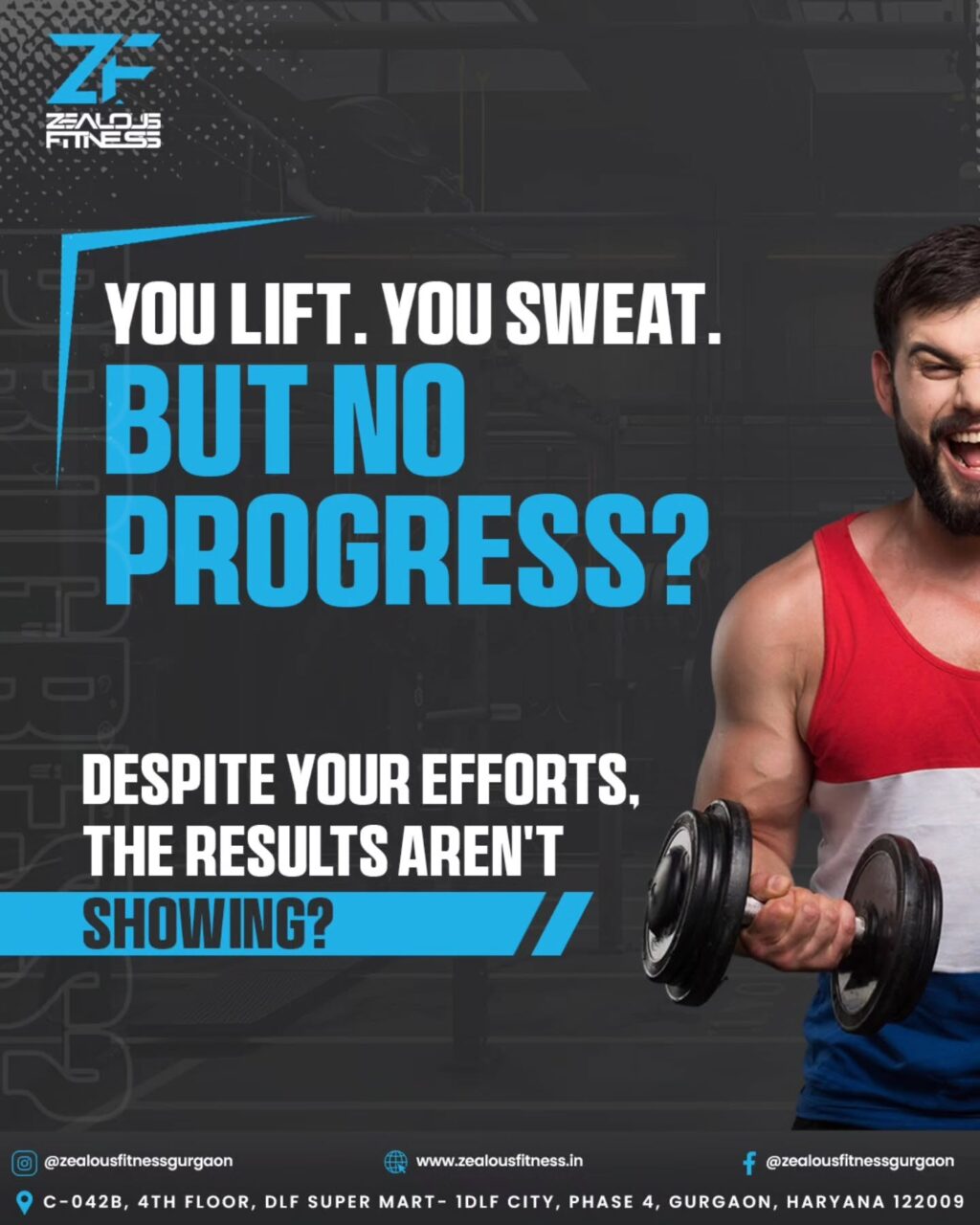 Instagram post from zealousfitnessgurgaon. This post is in position 0.