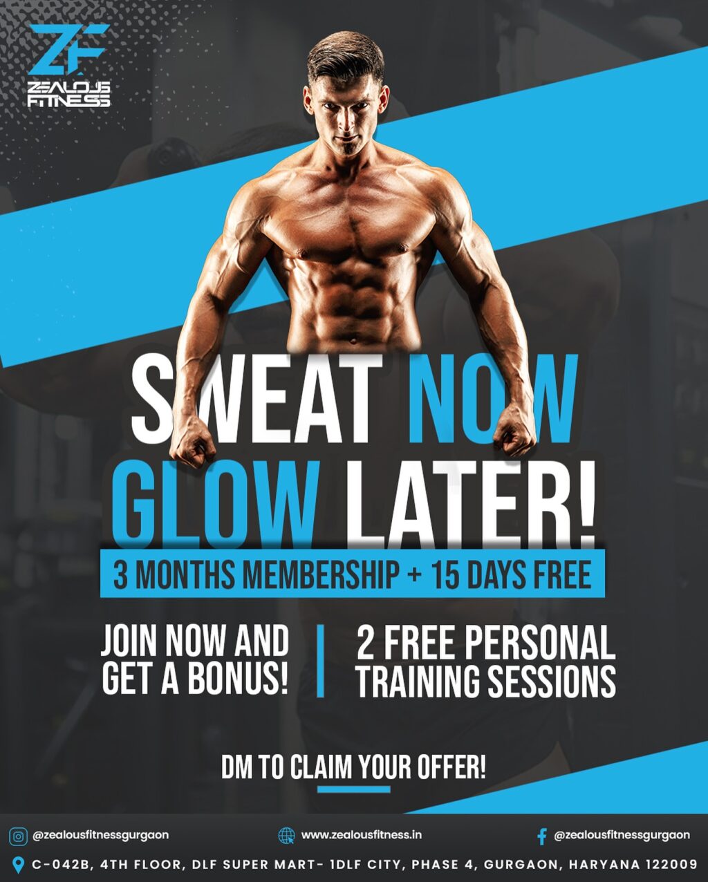 Instagram post from zealousfitnessgurgaon. This post is in position 3.